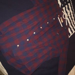 Red and Blue plaid shirt